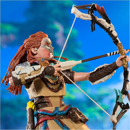 PlayStation Horizon Forbidden West, Deluxe 6” Aloy Action Figure with 15 Accessories, The Shapes Collection, for PS5 Fans & Collectors Ages 17+