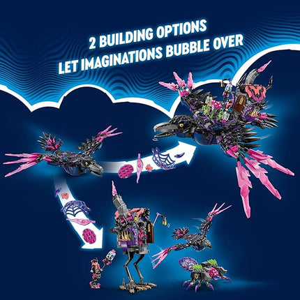 LEGO DREAMZzz The Never Witch’s Midnight Raven Building Toys - Birthday Gift for Boys & Girls, Age 9+ - Kids Toys with 3 Building Options & 5 Minifigures - 71478