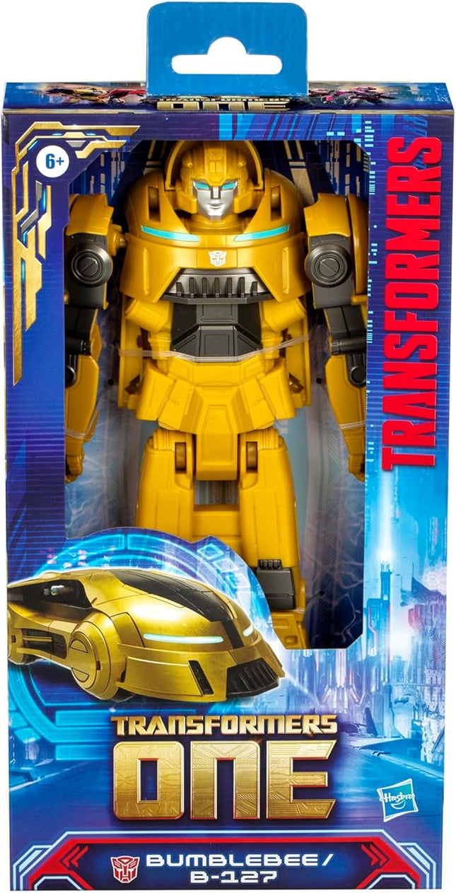 Transformers One Mega Changer Bumblebee (B-127) 11-Inch Robot Action Figure, Interactive Toys for Boys and Girls Ages 6 and Up