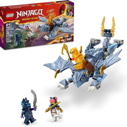LEGO NINJAGO Young Dragon Riyu Playset with 3 Ninja Minifigures for Independent Play, Buildable Ninja Toy Model and Adventure Set for Kids, Ninja Gift for 6 Year Old Boys and Girls, 71810