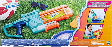 Nerf Super Soaker Mega Dunk-Fill Water Blaster, Easy Instant Fill Tank, Just Dunk & Go, 33.9 Fluid Ounce Tank, Water Toys, Ages 6+