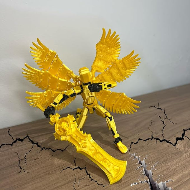 (Assembly Completed) T13 Action Figure Set, Dummy 13 3D Printed Action Toy Gifts for Kids, Robot 13 Action Figure Full Body Mechanical Doll Christmas Birthday Gift for Boys Girls