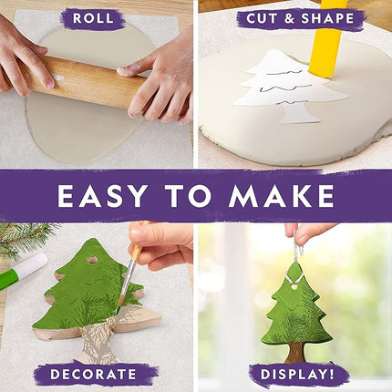 NATIONAL GEOGRAPHIC Modeling Clay Arts & Crafts Kit - Air Dry Clay for Kids Craft Kit with 2 lb. Clay, Sculpting Tool, Paints & More, Make Your Own Clay Creations, Ornaments, and Other Air Dry Pottery