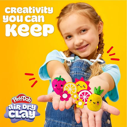 Play-Doh Scented Air Dry Clay, 2-Pack Summer Bundle, 1 Pink Strawberry, 1 Yellow Pineapple, Arts and Crafts, Craft Supplies, Modeling Clay for Kids, Toddler Party Favors, Goodie Bag Stuffers