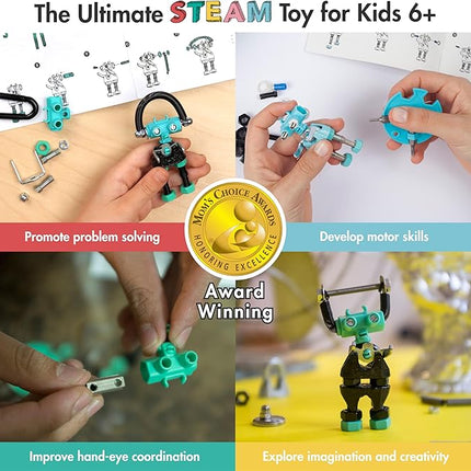 The Off Bits BabaBit Build Your Own Robot Toy Construction Set, Educational Easter Gift STEM Activities Learning Kit, Creative Build and Play Model Kit Steam Toys for 6 7 8 9 10+ Year Old Boys & Girls