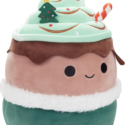 Squishmallows Original 10-Inch Ernesto The Espresso Mint Latte - Official Jazwares Plush - Collectible Soft & Squishy Stuffed Animal Toy - Limited Edition 2025 Gift for Kids, Girls & Boys