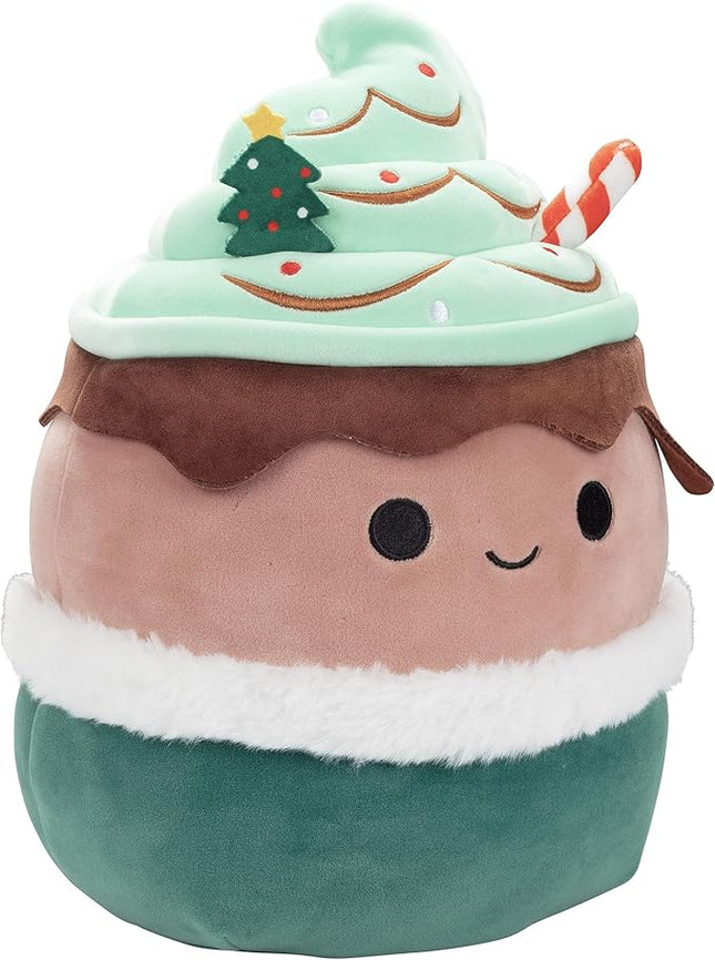 Squishmallows Original 10-Inch Ernesto The Espresso Mint Latte - Official Jazwares Plush - Collectible Soft & Squishy Stuffed Animal Toy - Limited Edition 2025 Gift for Kids, Girls & Boys