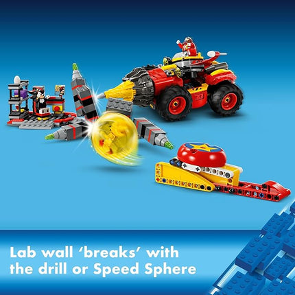 LEGO Sonic The Hedgehog: Super Sonic vs. Egg Drillster Gaming Toy with Shadow and Dr. Eggman, Super Sonic Toy Building Set for Boys and Girls Ages 8 and Up, 76999