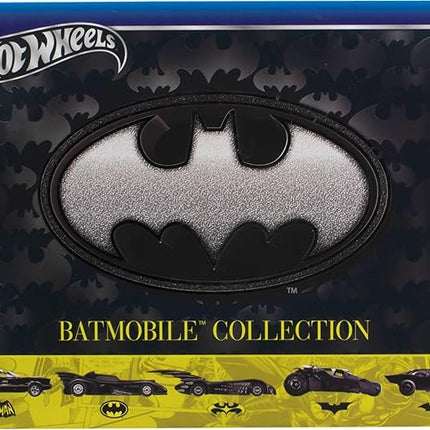 Hot Wheels 1:64 Scale Die-Cast Toy Cars, Set of 5 Batman 85th Anniversary Vehicles Featuring 5 Different Batmobile Replicas in Commemorative Packaging (Amazon Exclusive)