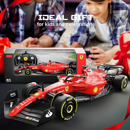 Voltz Toys Authentic Licensed 1:18 Ferrari F1 75 Remote Control Car - F1 Collection RC car Series for Kids and Adults - 2.4GHz RC Car for Gift (1:18 Ferrari F1 75)