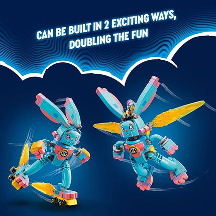 LEGO DREAMZzz Izzie and Bunchu The Bunny Building Toy Set, 2 Ways to Build Bunchu The Bunny, Includes Grimspawn and Izzie Minifigures, Gift for Kids Ages 7 and Up, 71453