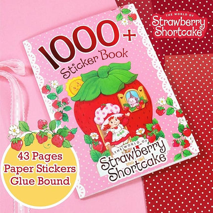 Strawberry Shortcake 1,000+ Sticker Book, Cute Stickers for Kids, Scrapbooking, Planning, Journaling, Water Bottles, Letter Stickers, and Gifts for 7-Year-Old Girls.
