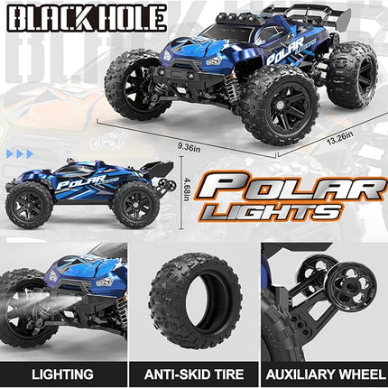 Rc Cars 1:14 All Terrain RC Car for Adults & Boys, 4WD Off-Road RC Truck High Speed Fast 40+ KPH, 4X4 Waterproof Remote Control Car with 2 Rechargeable 1300 mAh Batteries