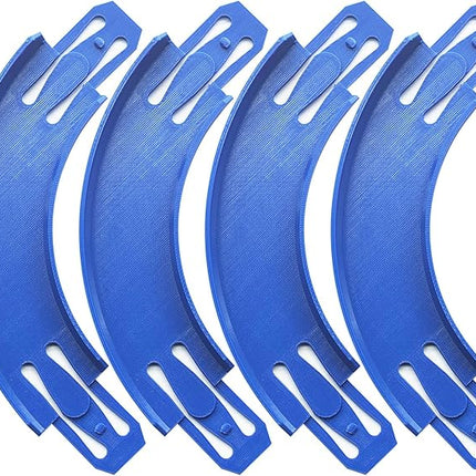 Racetrack Connectors Compatible with Hot Wheels,90 Degree Banked Turn,4 Packs，Upgrade Edition