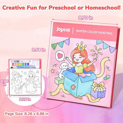 JoyCat Paint with Water Coloring Books for Toddlers, Watercolor Painting Sets for Kids Ages 3-5 4-8, Arts and Crafts Drawing Activities Toy Birthday Gift for Boys Girls (Party)