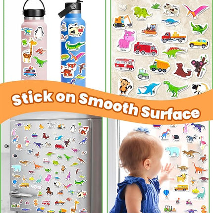 Reusable Sticker Book for Toddlers 2-4 Years, Stickers for Kids, Toddler Sticker Book Ages 1-3, Toddler Craft Activities, Toddlers Travel Toys Ages 2+ Boy Girl Birthday Gifts