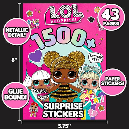 L.O.L. Surprise! 1500+ Surprise Stickers by Horizon Group USA