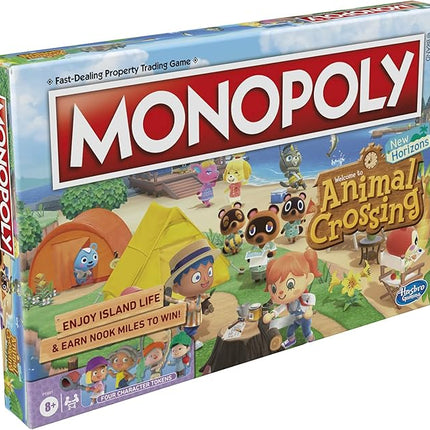 Monopoly Animal Crossing New Horizons Edition Board Game for Kids Ages 8 and Up, Fun Game to Play for 2-4 Players