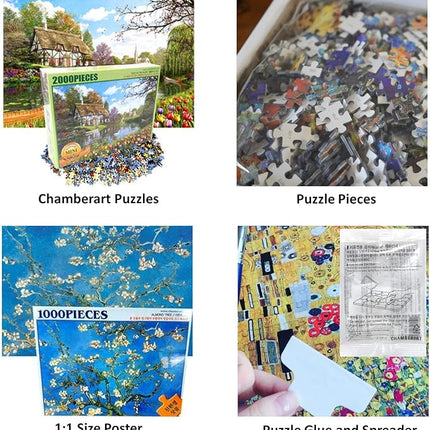 CHAMBERART 1000 Piece Premium Jigsaw Puzzle The Kiss A-1067