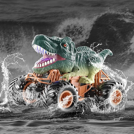 Bennol Remote Control Dinosaur Car, 2.4Ghz RC Truck for Toddlers, Electric Hobby RC Car Toys with Light & Sound Spray Birthday Gift for 3 4 5 6 7 8 Year olds Kids Boys Girl
