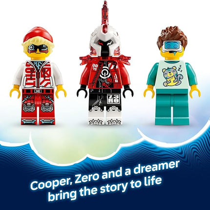 LEGO DREAMZzz Cooper's Tiger Mech & Zero's Hot Rod Car Toy - Building Robot Toy for Kids, Boys and Girls, Ages 9+ - Building Kit for Pretend Play - Gift Idea for Birthdays - 71497