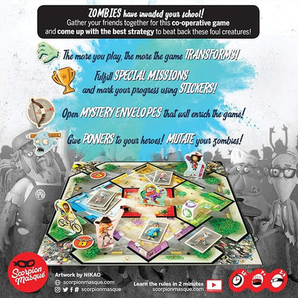 Zombie Kidz Evolution | #1 Kids Game on BoardGameGeek | Cooperative Game for Kids and Families | Ages 7+ | 2 to 4 Players | 15 Minutes
