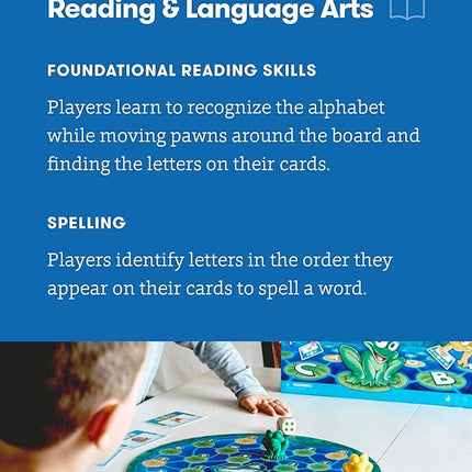 SimplyFun Lily Pond - Educational Game to Practice Early Reading and Spelling - an Engaging and Fun Toddler Game - 2 to 4 Players, Ages 4 & Up