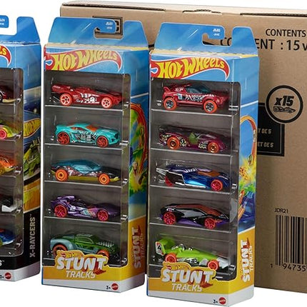 Hot Wheels Toy Cars or Trucks 5-Pack Bundle, 3 Themed Sets of 5 1:64 Scale Vehicles, 15 Total Vehicles for Kids & Collectors (Styles May Vary) (Amazon Exclusive)