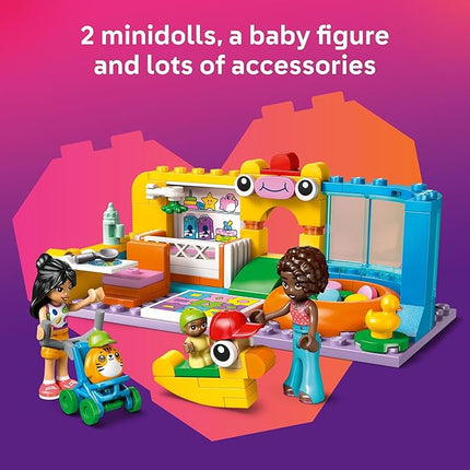 LEGO Friends Aliya's Baby Sister's Playroom Building Toy - Pretend Play Set for Kids, Girls and Boys, Ages 6+ - with 2 Minidolls, Baby Figure, and Stroller - Gift Idea for Birthdays - 42645