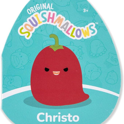 Squishmallows Original 12in Christo The Red Chili Pepper – Official Jazwares Plush (Medium-Sized)