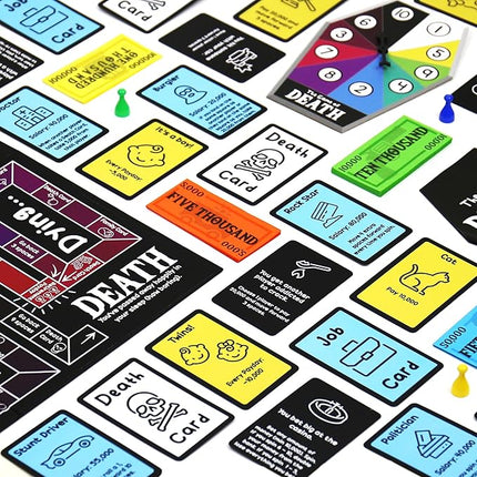 Gift Republic Game of Death – Live Fast, Die Young | Dark Humour Adult Party Board Game | Outrageous Survival Challenge for 2- Players | Mature Content