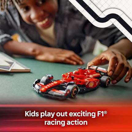 LEGO Speed Champions Ferrari SF-24 F1 Race Car Toys - Building Sets for Kids, Boys & Girls, Ages 10+ - Ferrari F1 Model Car Kits for Display or Play - Gift Ideas for Birthdays and Fans - 77242