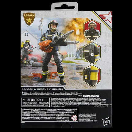 G.I. Joe Classified Series Legacy Collection - Search & Rescue Firefighter, Collectible 6 Inch Action Figure with 14 Accessories