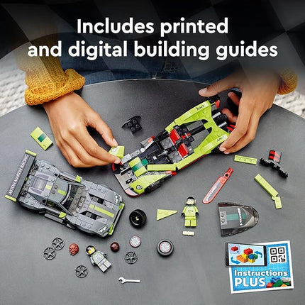 LEGO Speed Champions Aston Martin Valkyrie AMR Pro & Vantage GT3 2 Collectible Model 76910 - Race Car and Toy Set, Includes 2 Driver Minifigures, Great Gift for Boys, Girls, and Teens Ages 9+