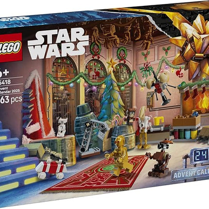Lego 75418 Star Wars Advent Calendar 2025 Toy Birthday Present Blocks Educational Toys for Boys Girls Children 6 Years 7 Years 8 Years 9 Years Old Pretend Play Doll