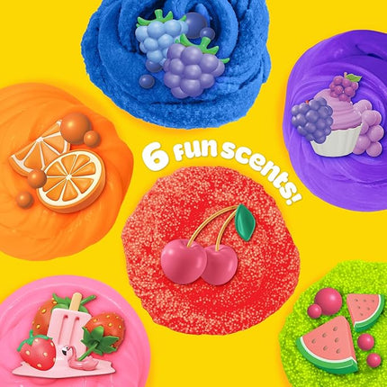 Play-Doh Retro Mix & Play Scented Compounds – Cloud, Butter, Foam, Super Stretch, Sensory Dough, Kit, Gifts for Kids, Sensory Toys, Party Favors for Kids 8-12, Playdoh Compound Packs