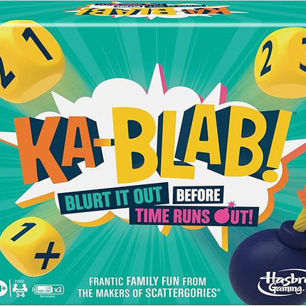 Hasbro Gaming Ka-Blab! Game for Families, Teens and Kids Ages 10 and Up, Family-Friendly Party Game for 2-6 Players, from The Makers of Scattergories