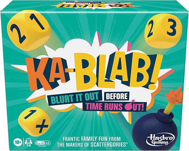 Hasbro Gaming Ka-Blab! Game for Families, Teens and Kids Ages 10 and Up, Family-Friendly Party Game for 2-6 Players, from The Makers of Scattergories