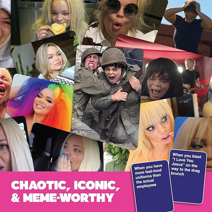 WHAT DO YOU MEME? Trisha Paytas Expansion Pack by Relatable, Card Games for Adults, Featuring YouTube Influencer Trisha Paytas, All New Meme Game Content, Includes 15 Image Cards and 10 Caption Cards