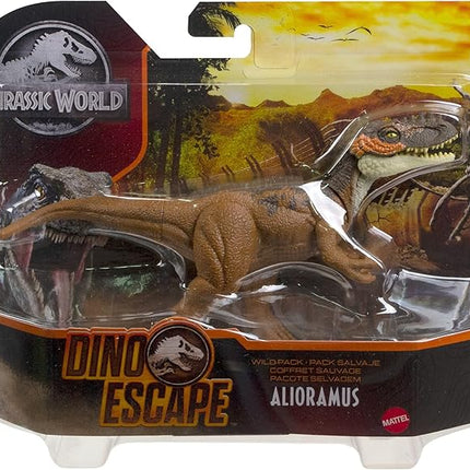 Jurassic World Toys Wild Pack Alioramus Carnivore Dinosaur Action Figure Toy with Movable Joints, Realistic Sculpting & Attack Feature, Kids Gift Ages 3 Years & Older