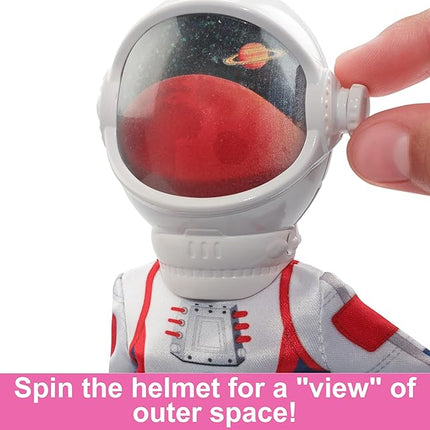 Barbie 65th Anniversary Doll & 10 Accessories, Astronaut Set with Brunette Doll, Rolling Rover, Space Helmet with Flipping Shield & More