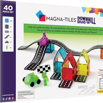 MAGNA-TILES Downhill Duo 40-Piece Magnetic Construction Set, The Original Magnetic Building Brand