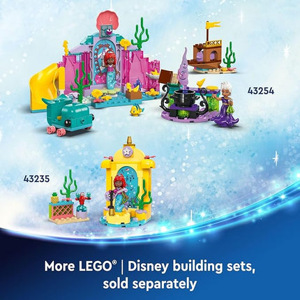 LEGO Disney Princess Ariel’s Crystal Cavern, Buildable Disney Toy Playset for Kids, Ariel Princess Mermaid Mini Doll and Fish Figure, Treasure Chest, Gift for Girls and Boys Ages 4 and Up, 43254