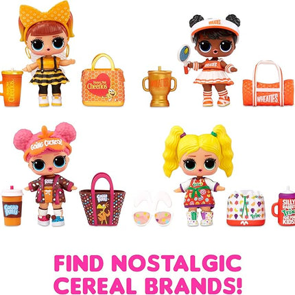 L.O.L. Surprise! LOL Surprise Loves Mini Bites Cereal Dolls with 7 Surprises, Accessories, Limited Edition Doll, Cereal Theme, Collectible Doll- Great Gift for Girls Age 4+