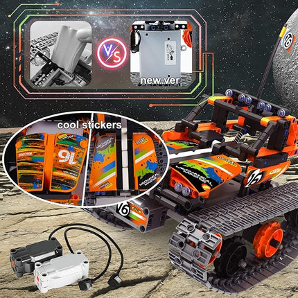 BIRANCO. STEM Remote Control Building Kit 3 in 1 RC Tracked Racer/Tank/Robot Engineering Toys, Science Construction Play Set, Toy Car Christmas for Boys & Girls Age 8-12 (392pcs)