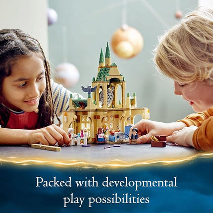 LEGO Harry Potter Hogwarts Hospital Wing 76398 Building Toy Castle Kit with Clock Tower, The Prisoner of Azkaban, Includes Harry Potter, Hermione Granger, Ron Weasley & Madam Pomfrey Minifigures