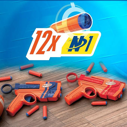 Nerf N Series Duo Pack, Includes 2 Ward Blasters, 12 N1 Darts Compatible Only with Nerf N Series Blasters, Kids Outdoor Games, Ages 8+