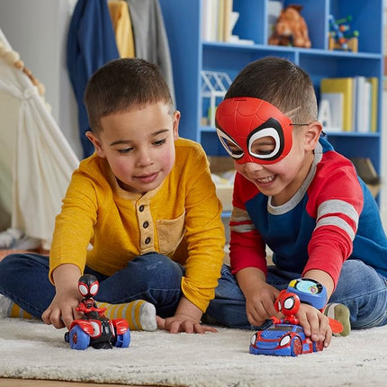 Spidey and his Amazing Friends Super Spidey Set, Role Play Toys, Toy Car Set, Marvel Spider-Man Mask Great for Kids, 3+ Years (Amazon Exclusive)