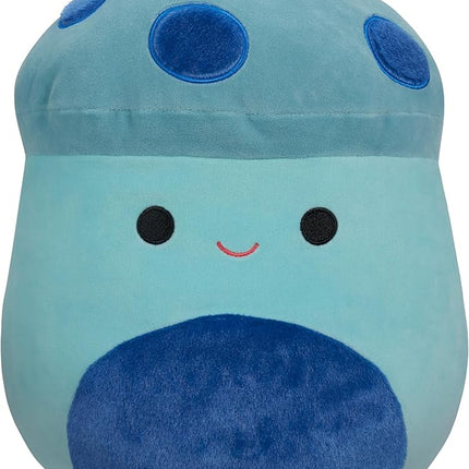 Squishmallows Original 16-Inch Ankur Teal Mushroom with Fuzzy Blue Spots and Belly - Official Jazwares Large Plush