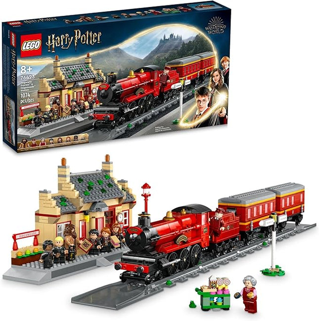 LEGO Harry Potter Hogwarts Express & Hogsmeade Station Building Toy - Pretend Play and Display Decor for Boys & Girls, Ages 8+ - Gift Idea for Birthdays - 76423